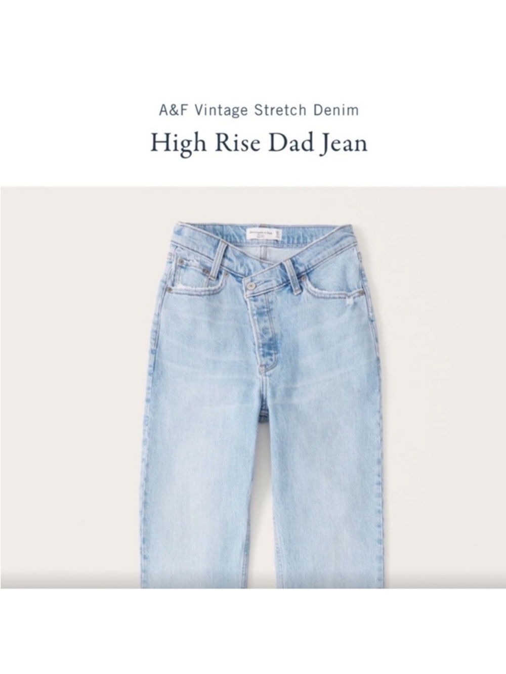 Abercrombie High Rise Dad Jeans